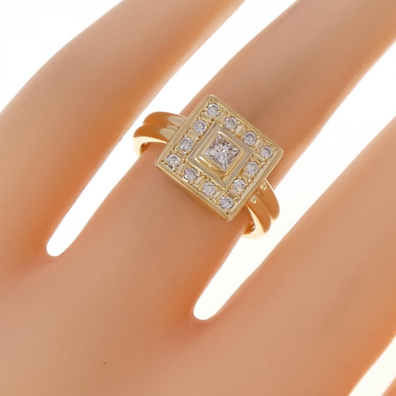 K18YG ダイヤモンド リング 0.173CT