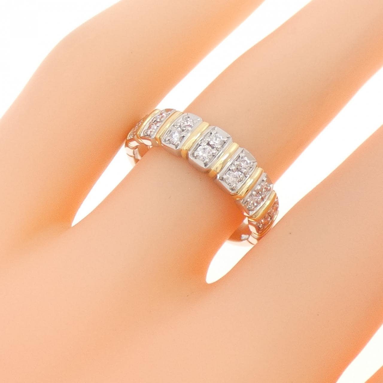 PT900/K18YG ダイヤモンド リング 0.26CT