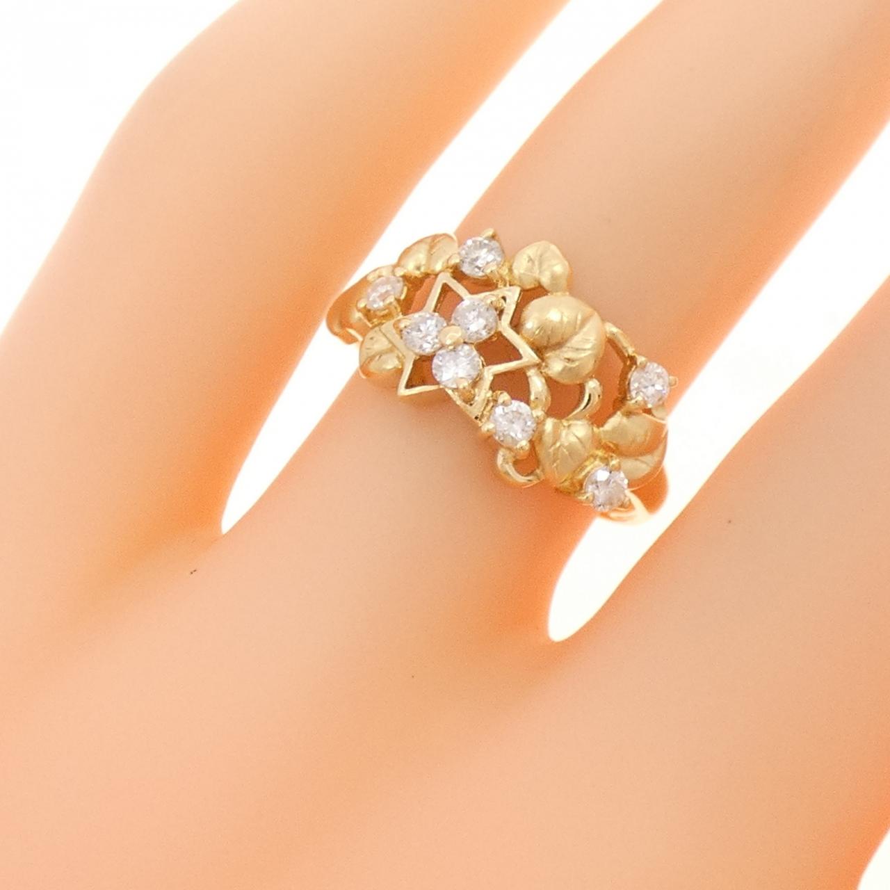 K18YG ダイヤモンド リング 0.31CT