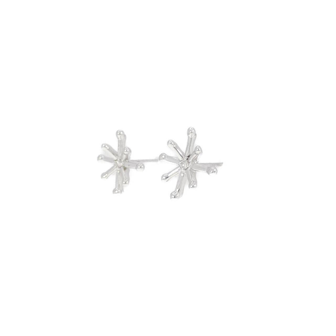 K18WG ダイヤモンド ピアス 0.02CT
