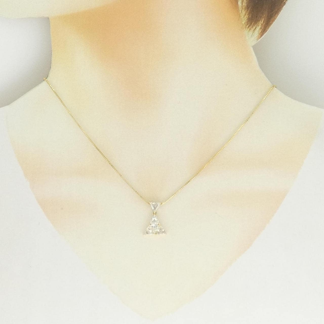 K18YG ダイヤモンド ネックレス 1.08CT