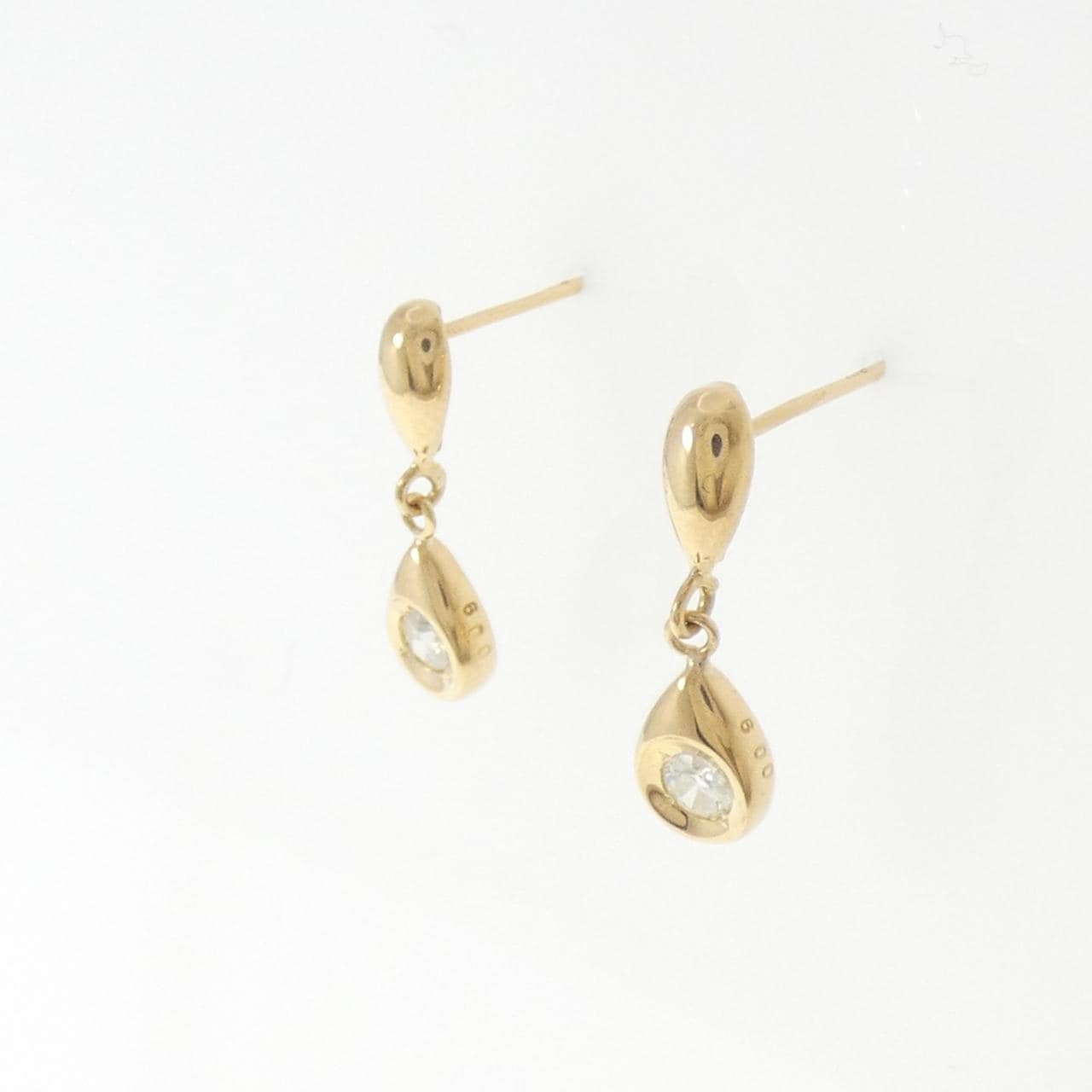 K18YG ダイヤモンド ピアス 0.18CT