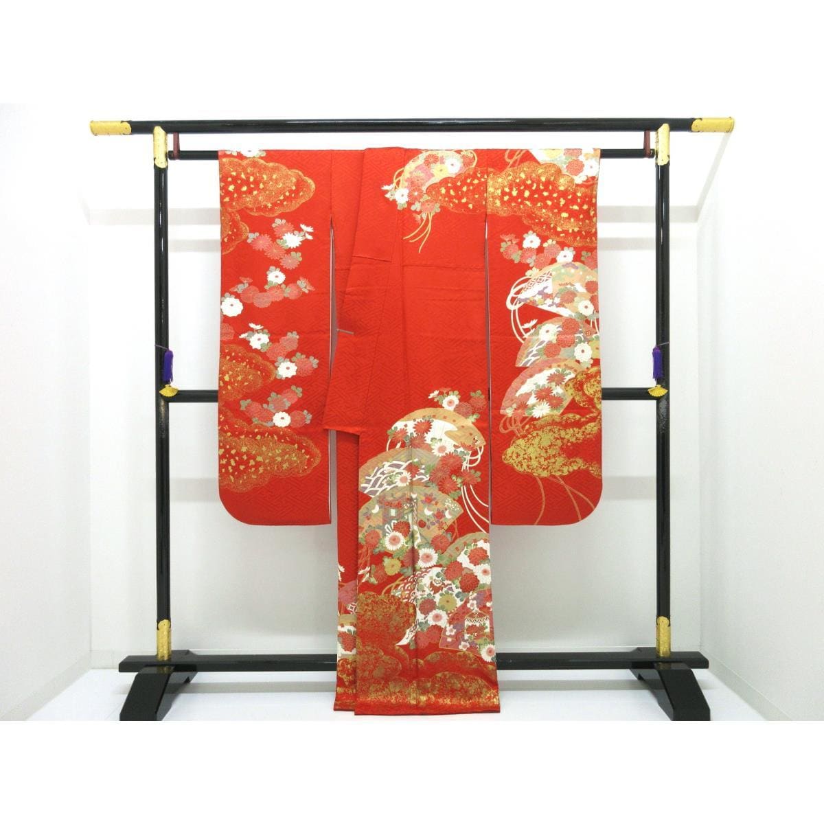 振袖　友禅金彩加工　きもの・長襦袢　２点セット