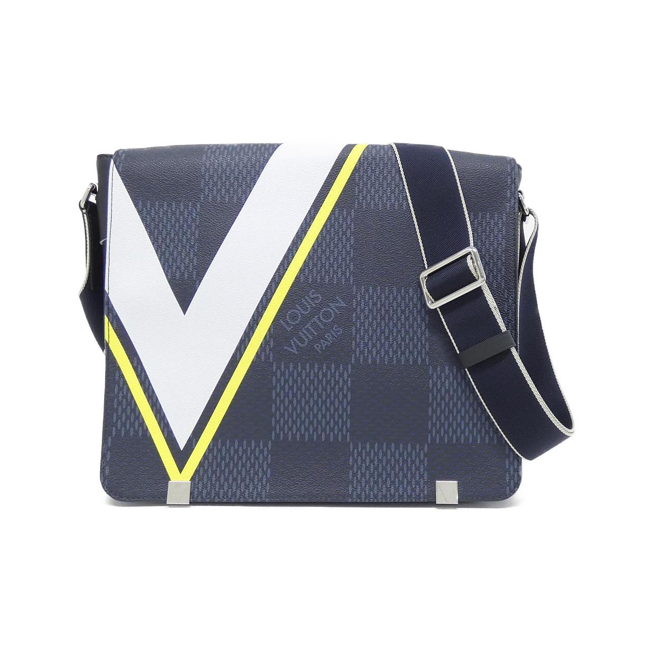 LOUIS VUITTON Damier Cobalt Latitude (America's Cup) District MM N44004 Shoulder Bag