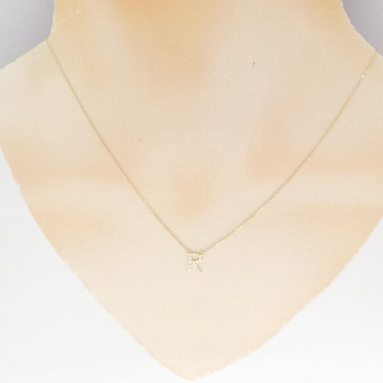 アーカー イニシャル ネックレス 0.06CT