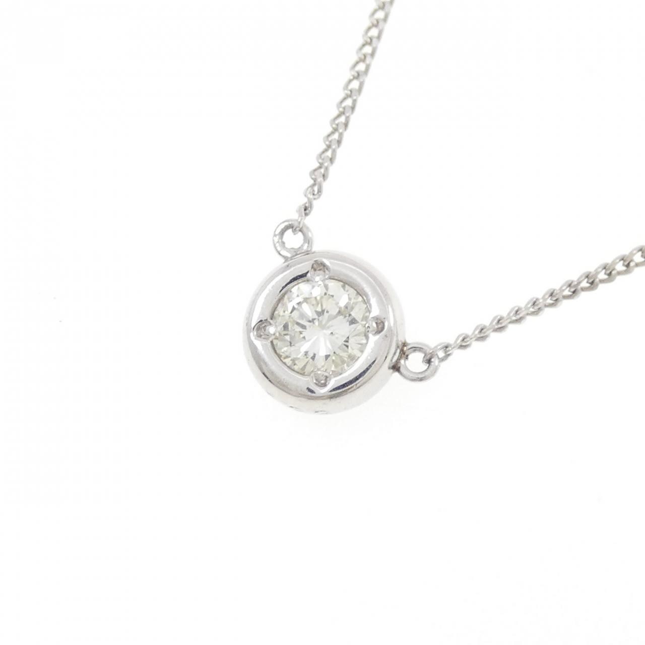 PT850 ソリティア ダイヤモンド ネックレス 0.33CT