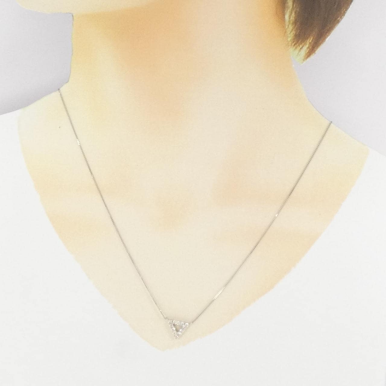 【新品】PT ダイヤモンド ネックレス 0.30CT