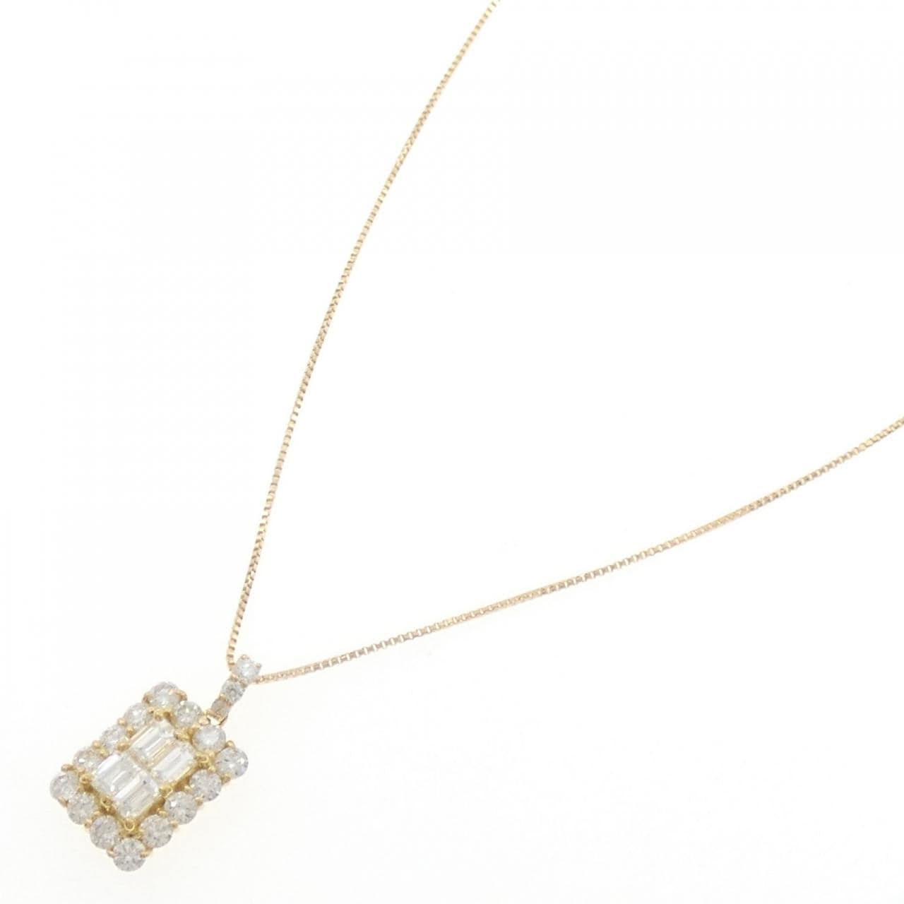 【新品】K18YG ダイヤモンド ネックレス 1.00CT