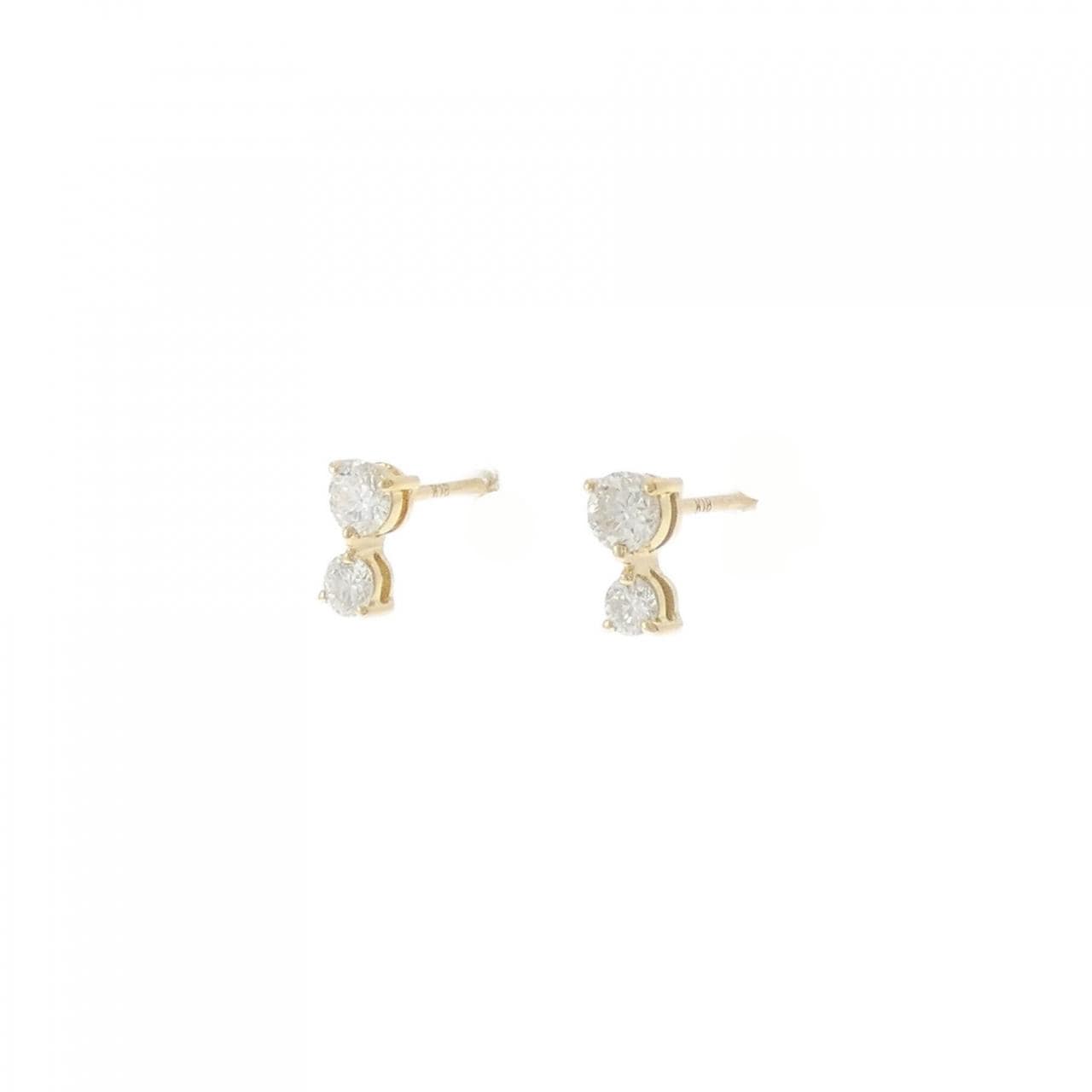 K18YG ダイヤモンド ピアス 0.40CT