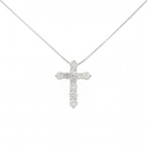 PT900/PT850 クロス ダイヤモンド ネックレス 1.00CT