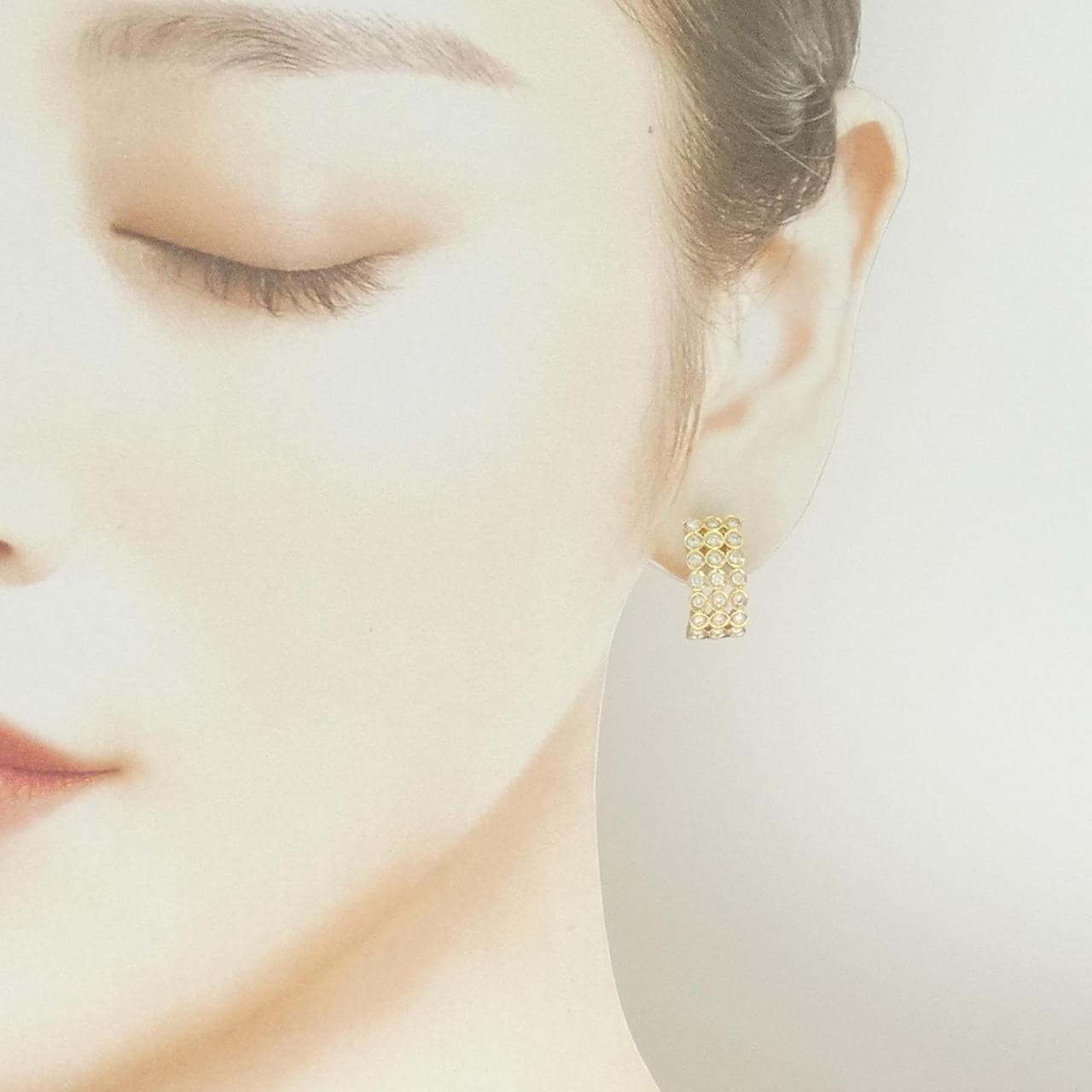 K18YG ダイヤモンド ピアス 0.91CT