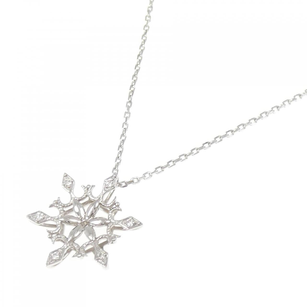 PT999/PT850 ダイヤモンド ネックレス 0.07CT