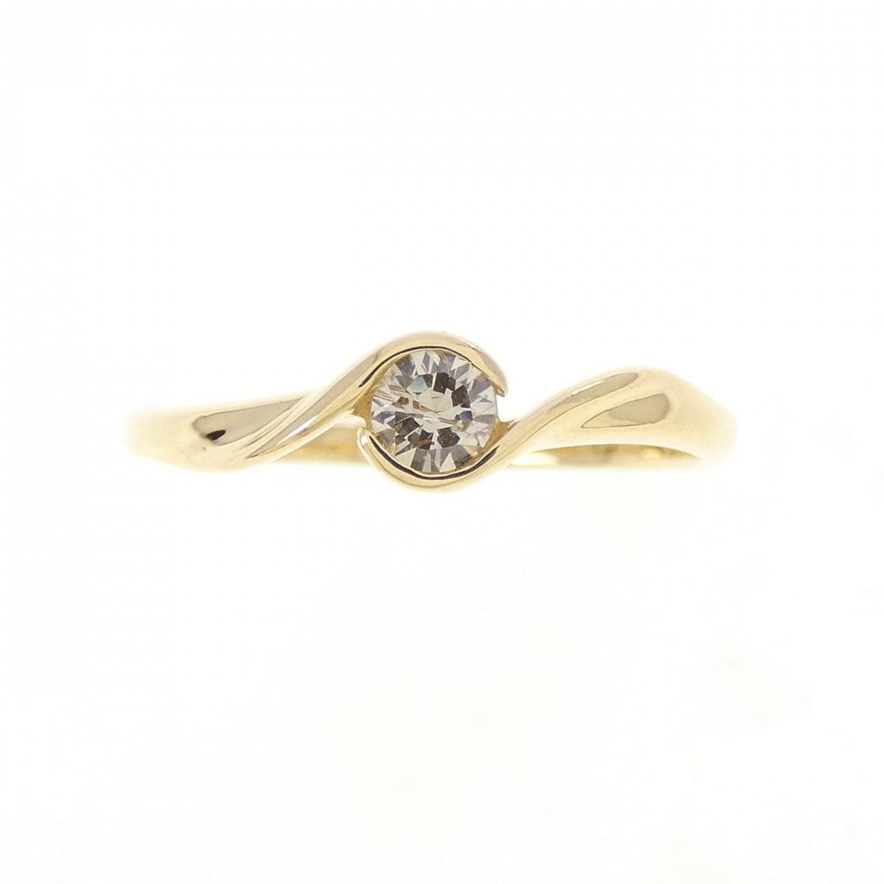 K18YG ダイヤモンド リング 0.143CT
