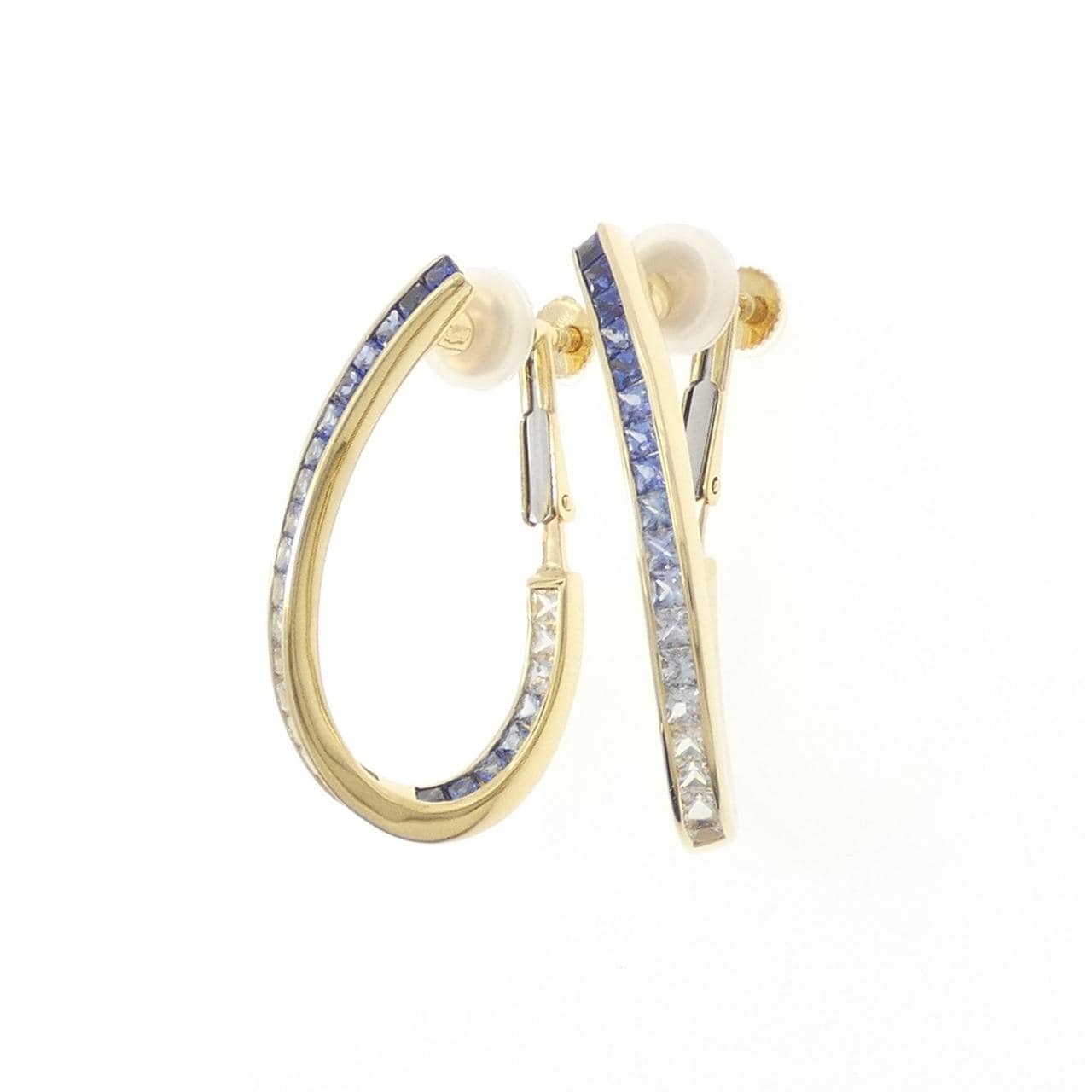 ジュネ サファイヤ イヤリング 3.63CT
