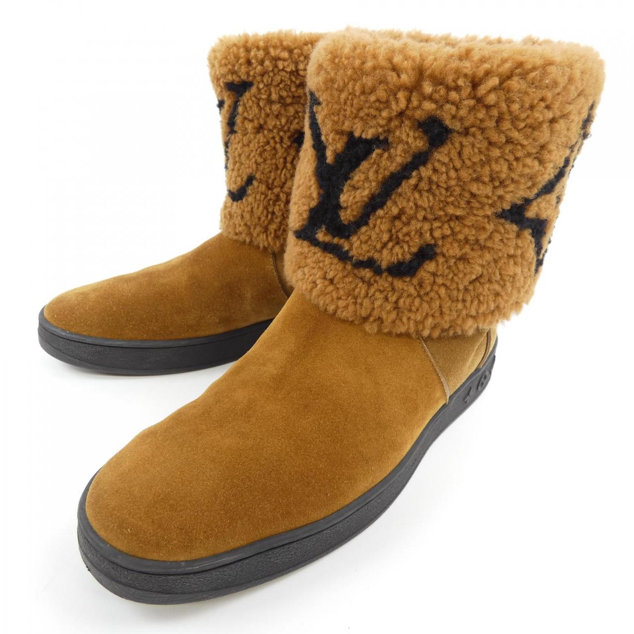 ルイヴィトン LOUIS VUITTON SNOW DROP FLAT ANKLE スノードロップライン ブーツ