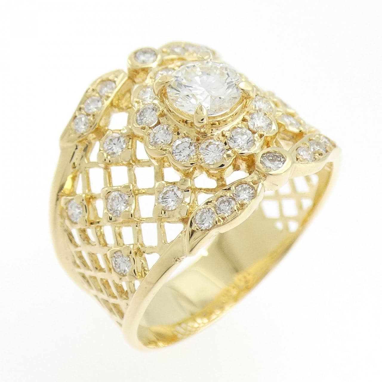 K18YG ダイヤモンド リング 0.41CT