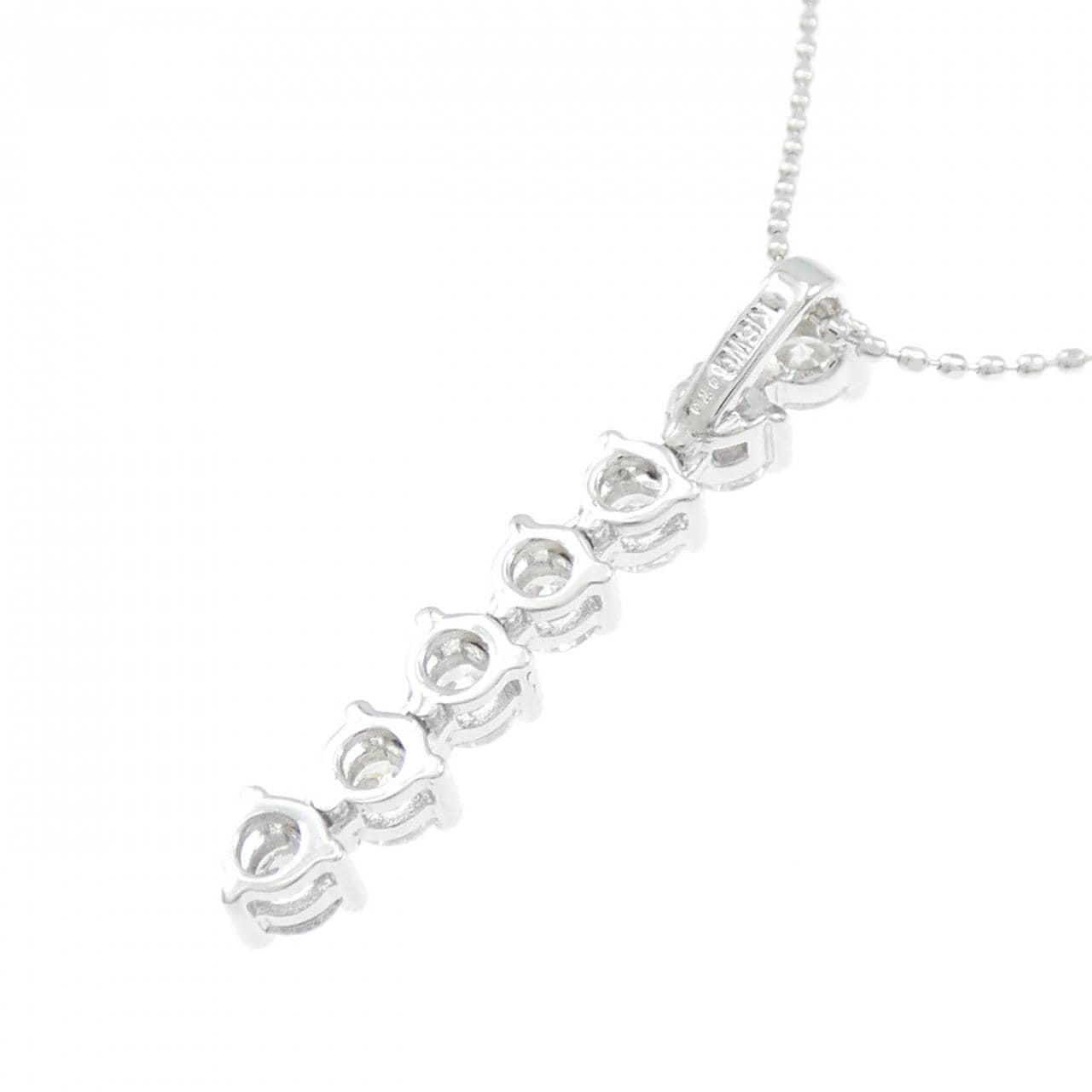 K18WG ダイヤモンド ネックレス 0.70CT