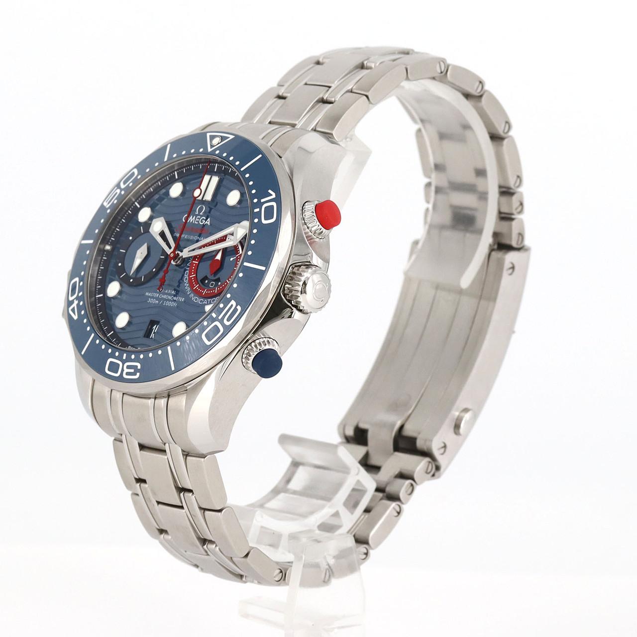 [BRAND NEW] Omega Seamaster Diver 300M Chronograph America&#39;s Cup 210.30.44.51.03.002 SS Automatic