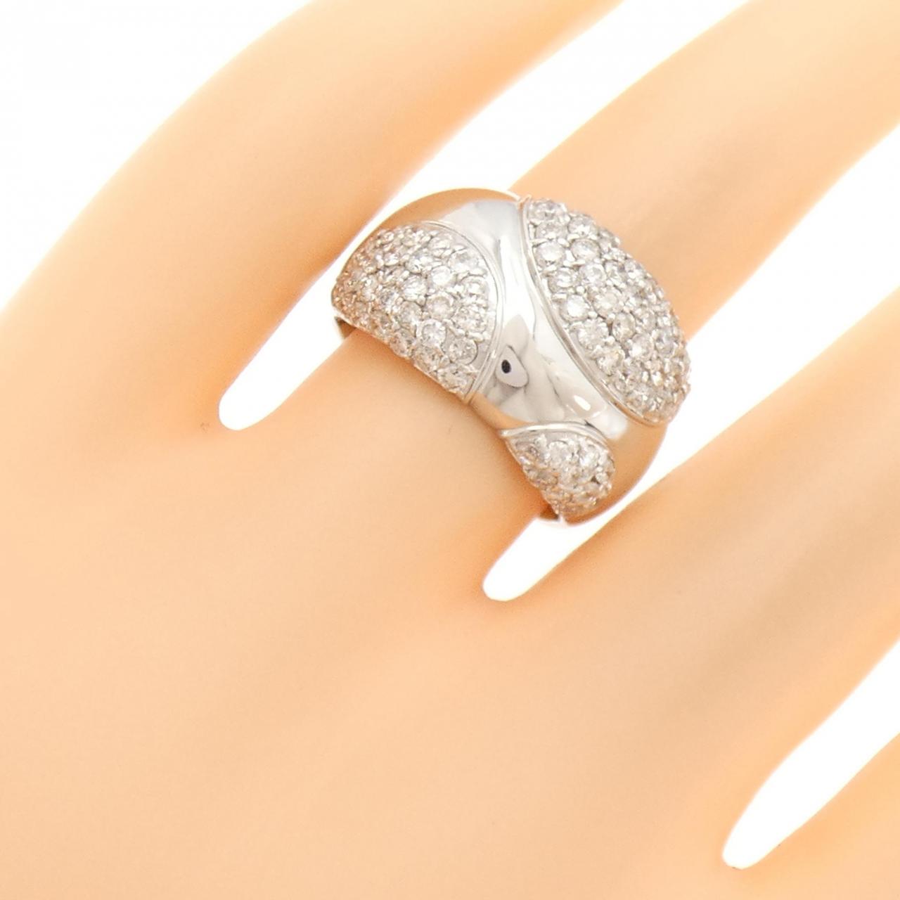 K18WG ダイヤモンド リング 1.43CT