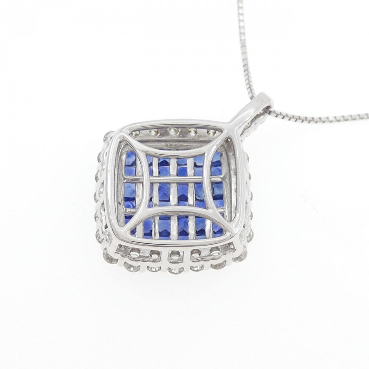 K18WG サファイヤ ネックレス 1.35CT