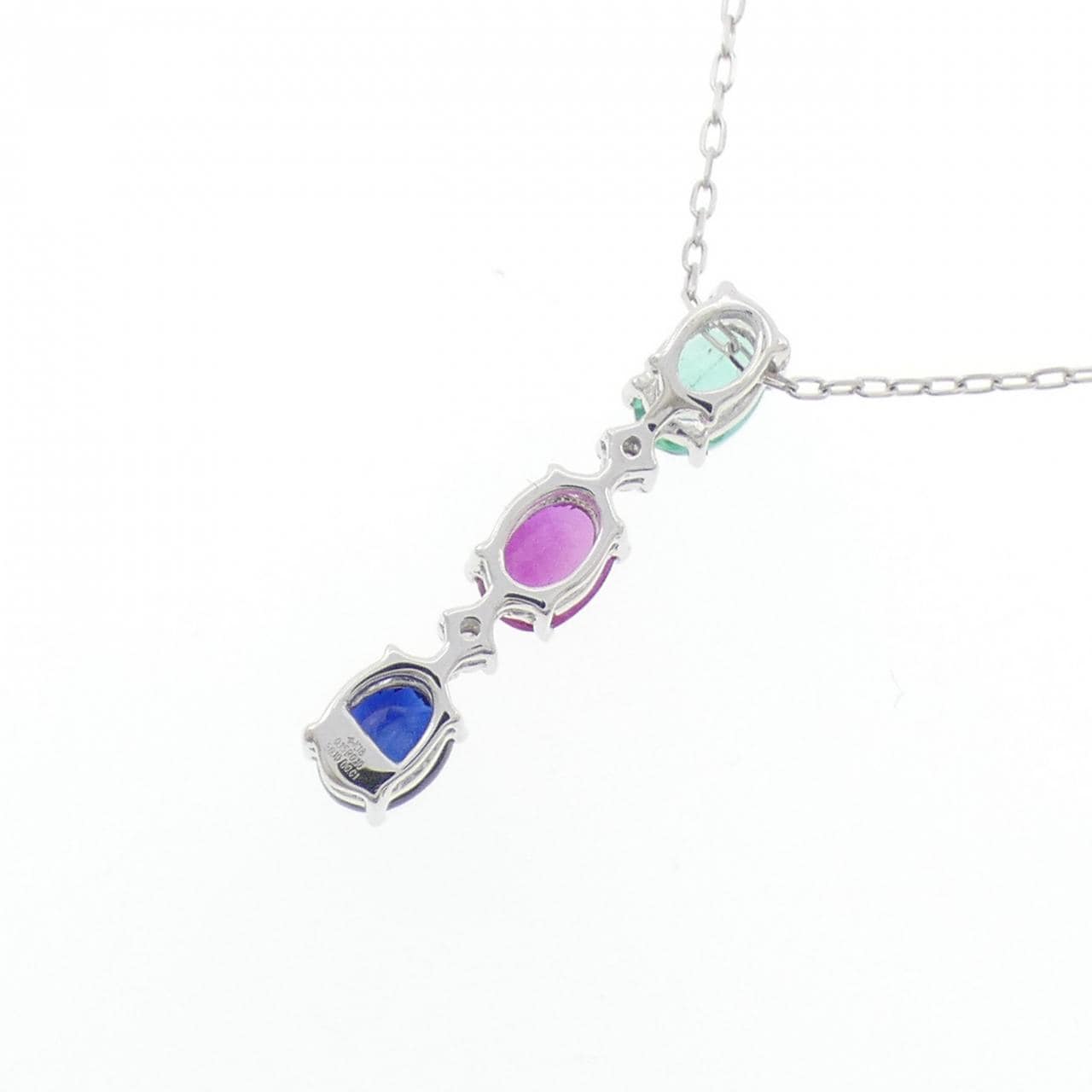 ジーエスティービー カラーストーン ネックレス