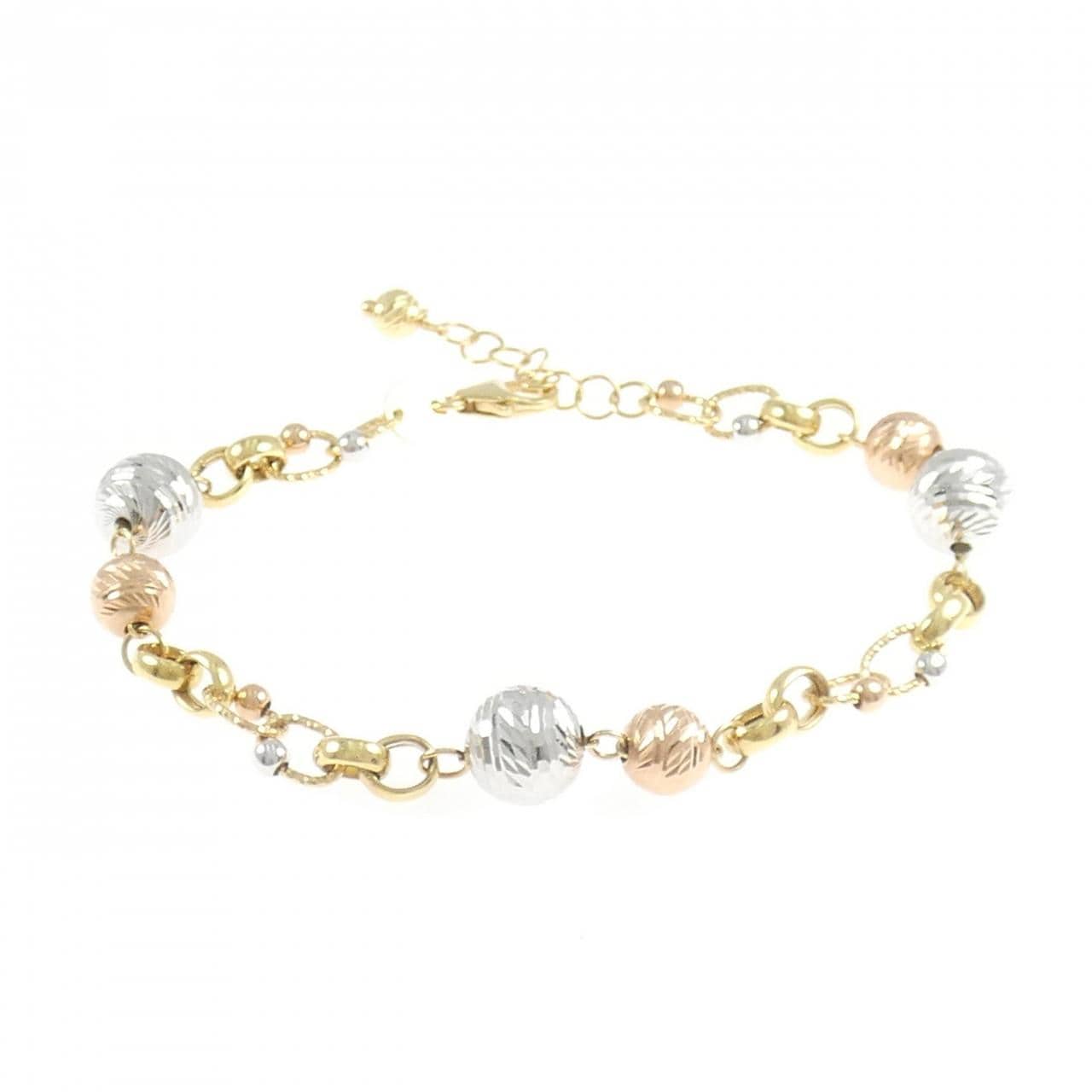 【新品】750スリーカラー ブレスレット