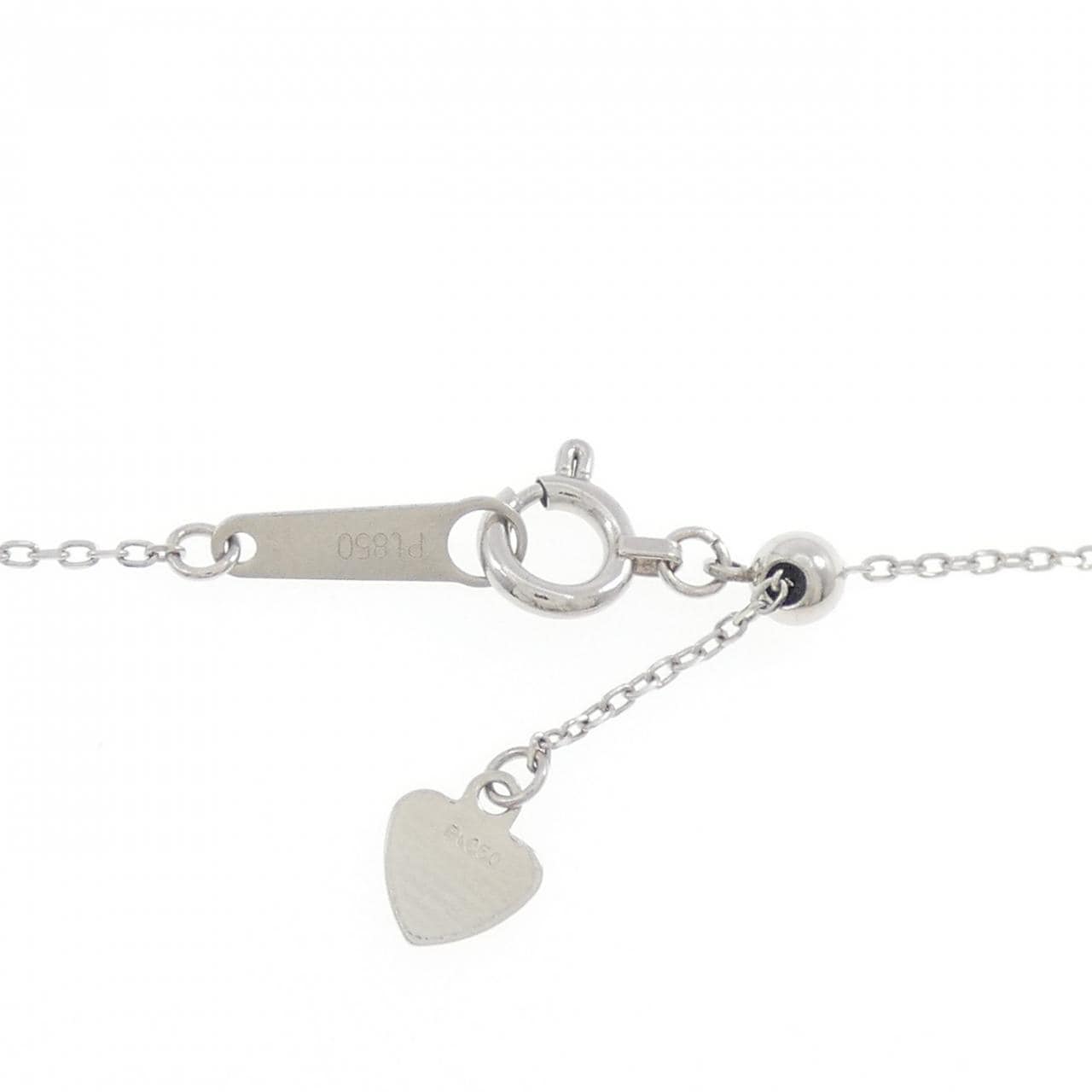 PT900/K18PG/PT850 ピンクダイヤモンド ネックレス 0.139CT