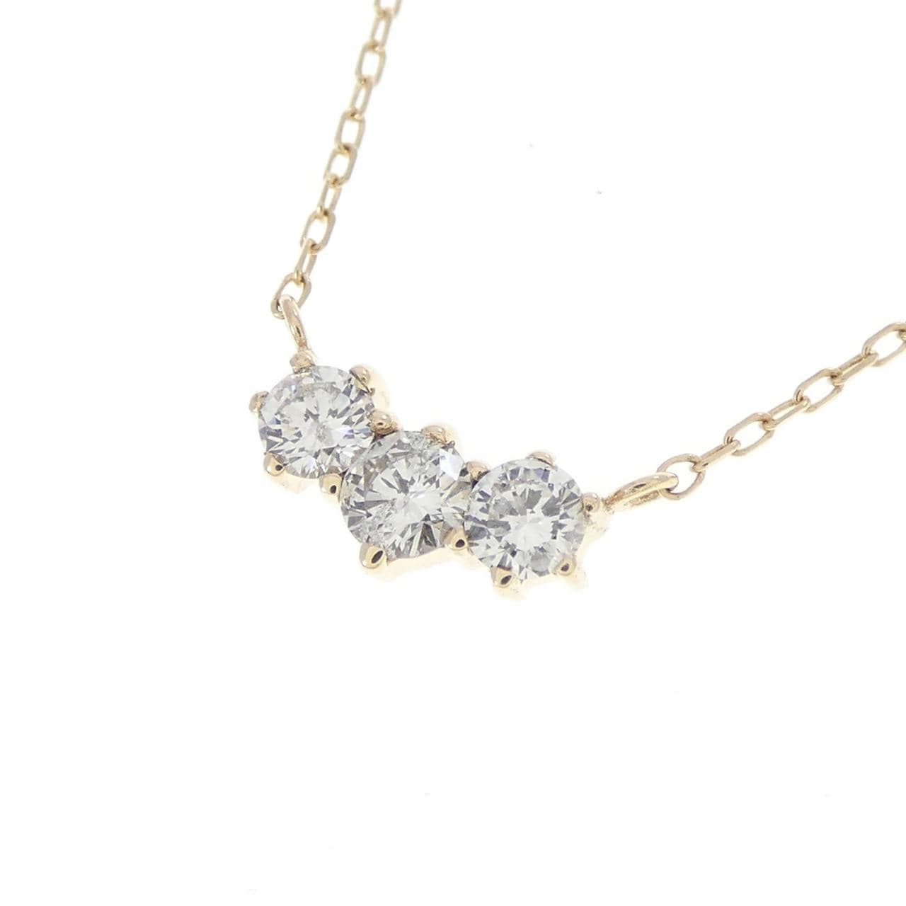 K10YG ダイヤモンド ネックレス 0.20CT