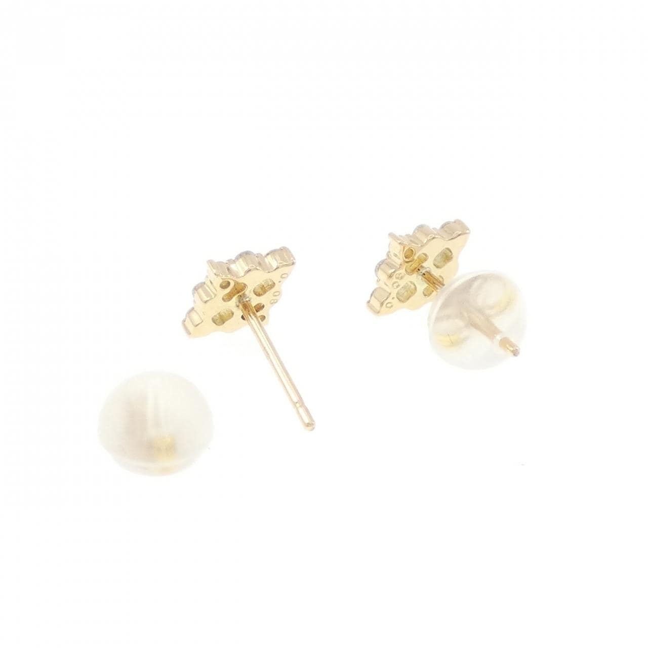 K18YG ダイヤモンド ピアス 0.16CT