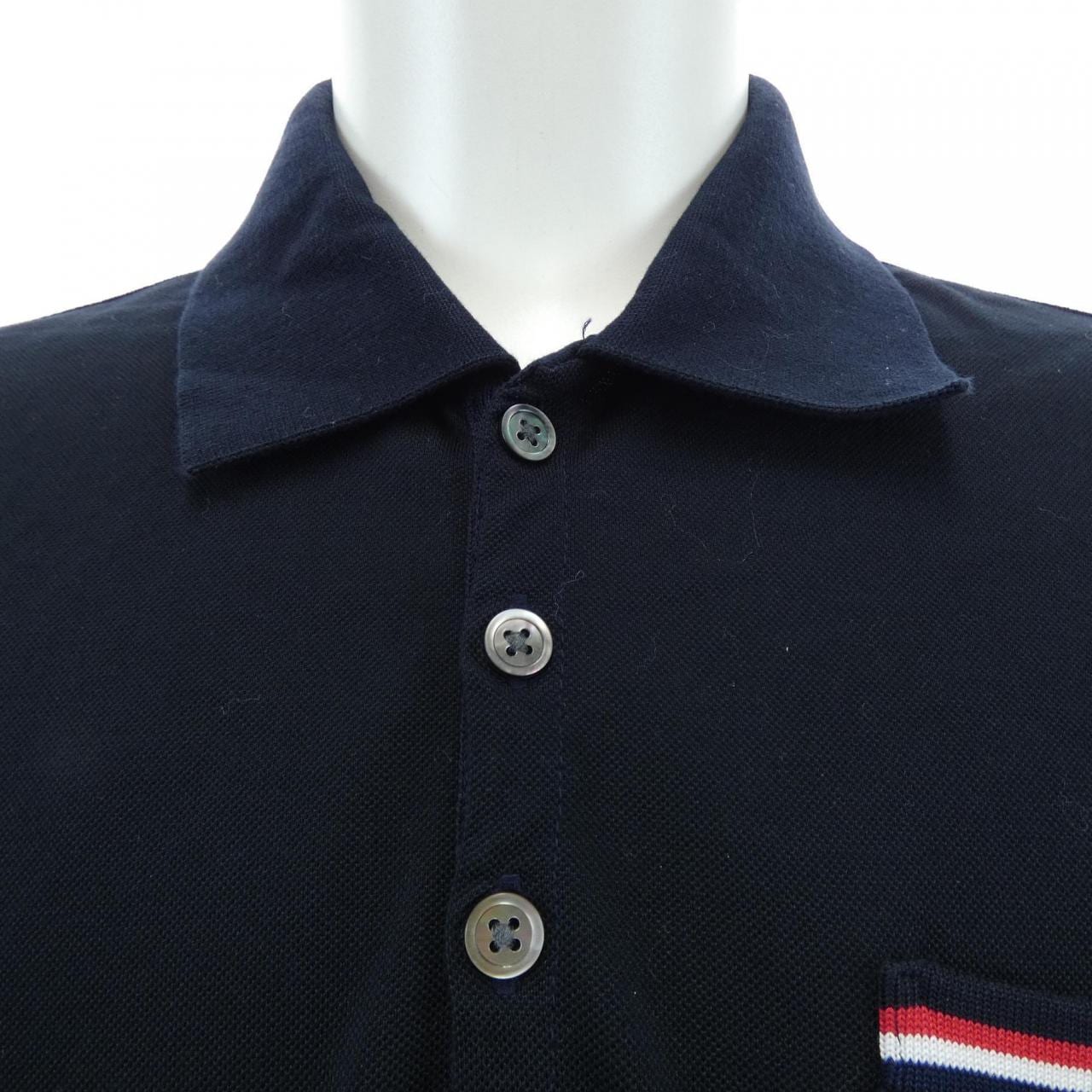トムブラウン THOM BROWNE ピケ ポケット ポロシャツ 4BAR MJP022A ポロシャツ