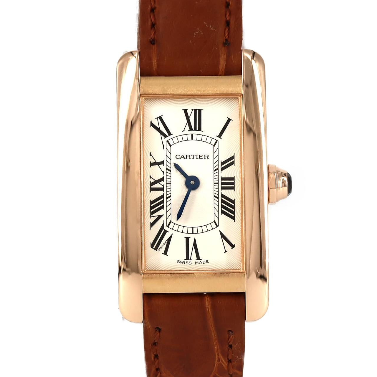 カルティエ タンクアメリカンSM PG W2607456 PG･RG クォーツ
