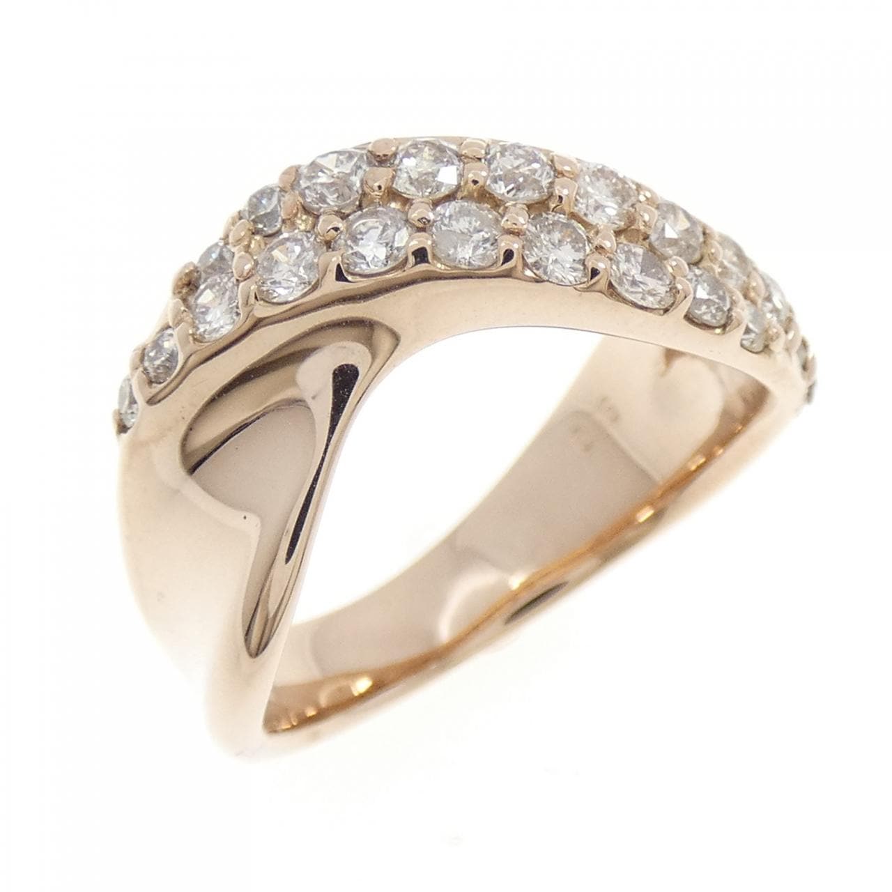 K18PG ダイヤモンド リング 0.66CT