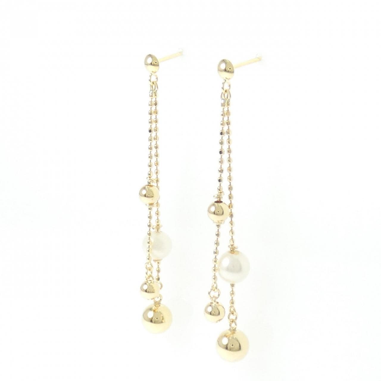 K18YG淡水珍珠耳釘