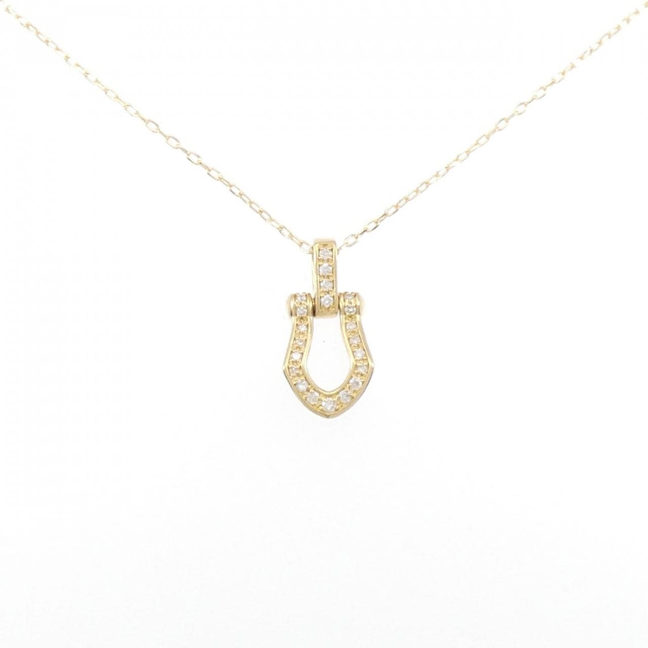 K18YG ダイヤモンド ネックレス 0.12CT