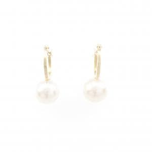 【新品】K10YG 淡水パール ピアス 8.0mm