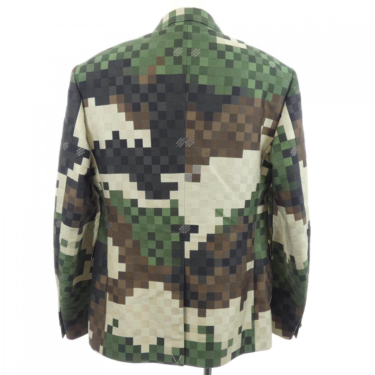 ルイヴィトン LOUIS VUITTON シングルブレスレッドテーラードダミエジャケット HQJ60EHSB ジャケット