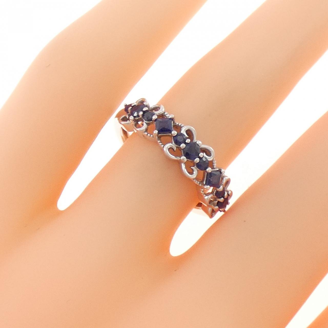 ジーエスティービー サファイヤ リング 0.45CT