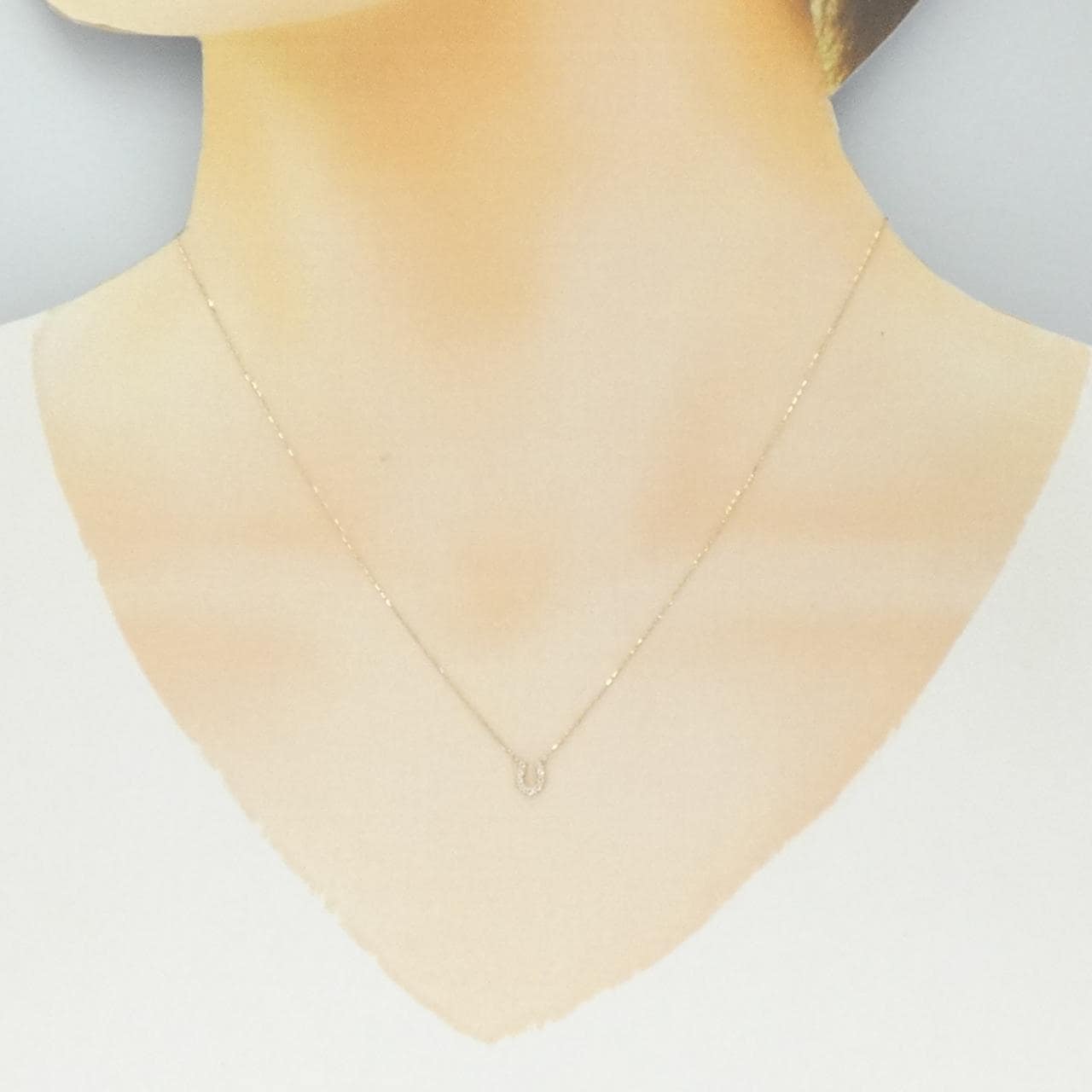 K10YG 馬蹄白托帕石項鍊