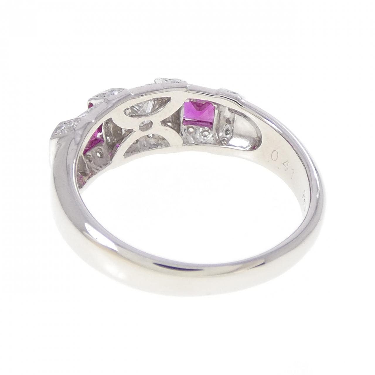 PT900 ルビー リング 0.41CT