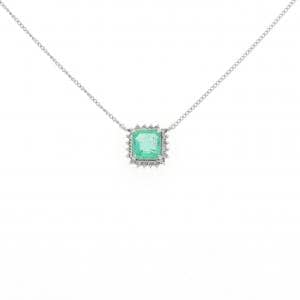 PT850 エメラルド ネックレス 0.70CT