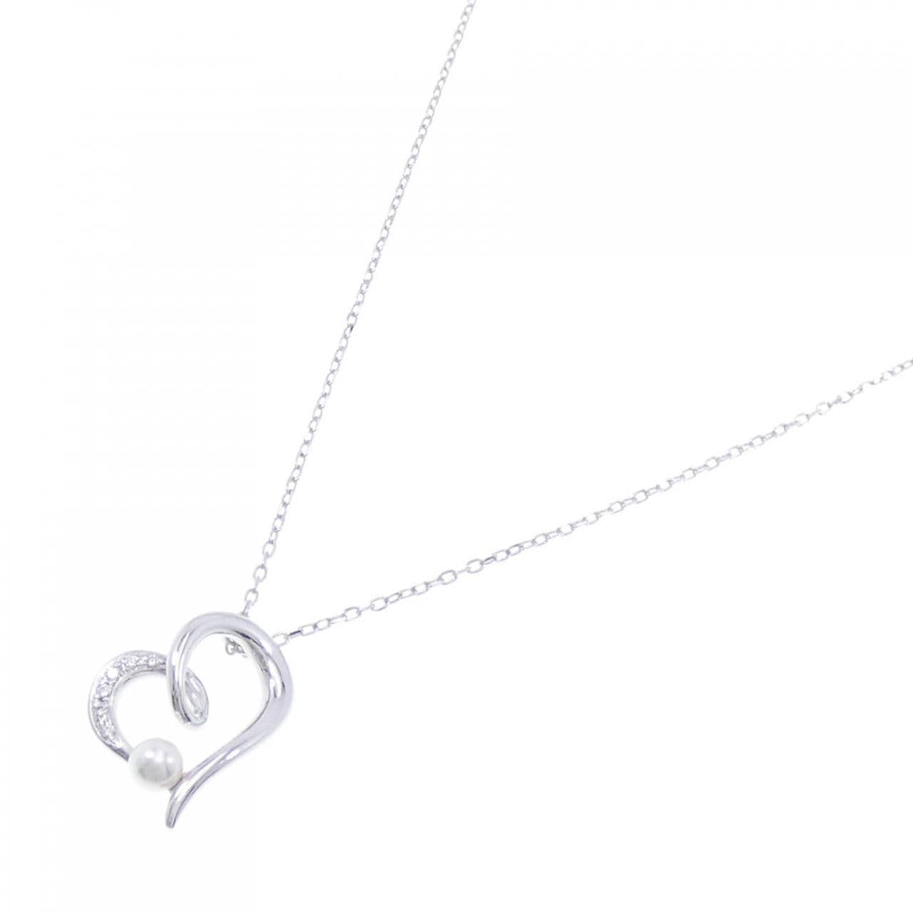 MIKIMOTO Heart Akoya Pearl Necklace 4.2mm