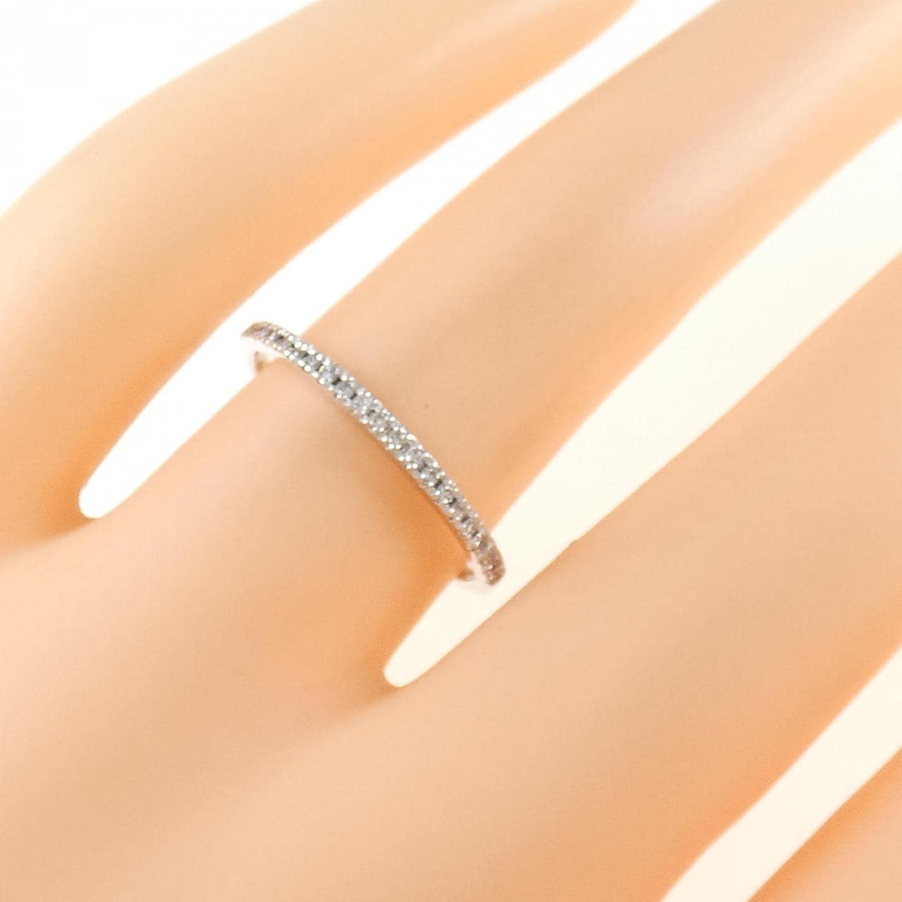K14WG ダイヤモンド リング 0.11CT