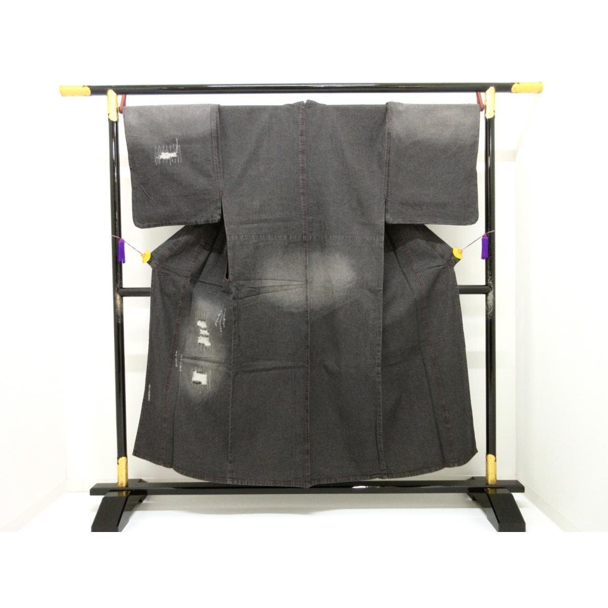 【未使用品】男物　単衣　ダメージデニム　ＬＬサイズ