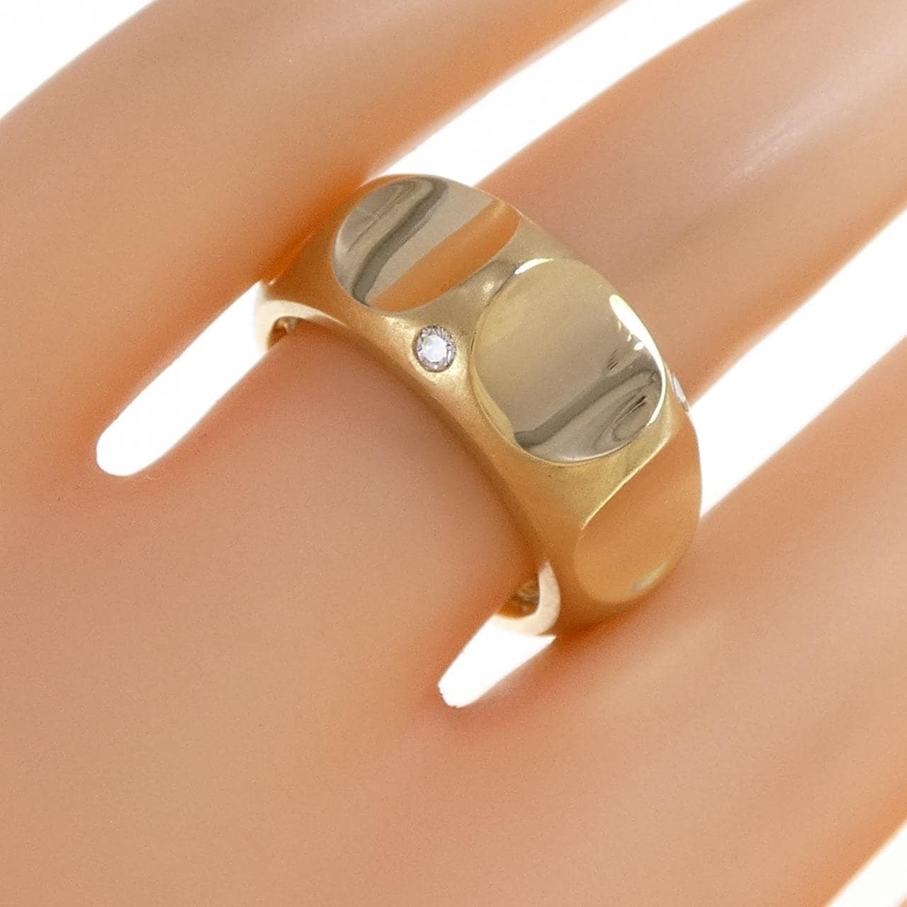 750YG ダイヤモンド リング 0.055CT