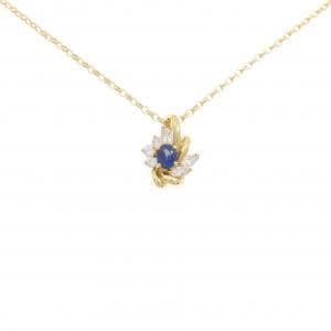 K18YG サファイヤ ネックレス 0.37CT