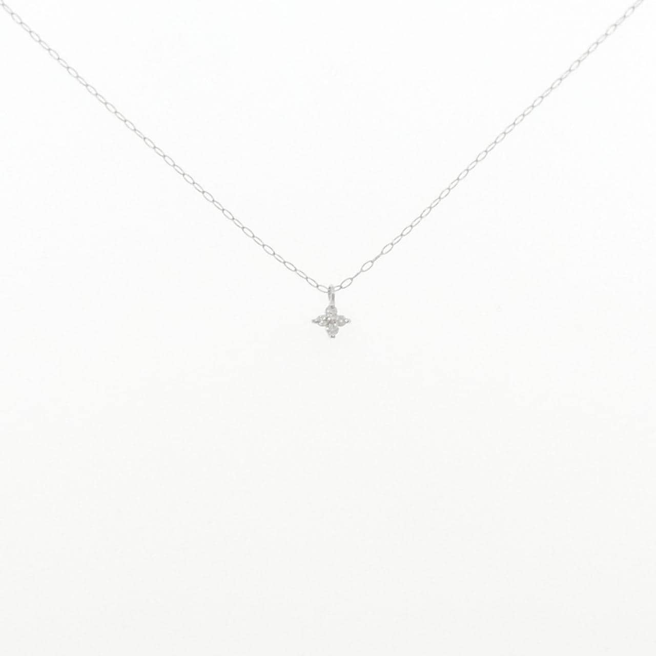 K18WG ダイヤモンド ネックレス 0.03CT