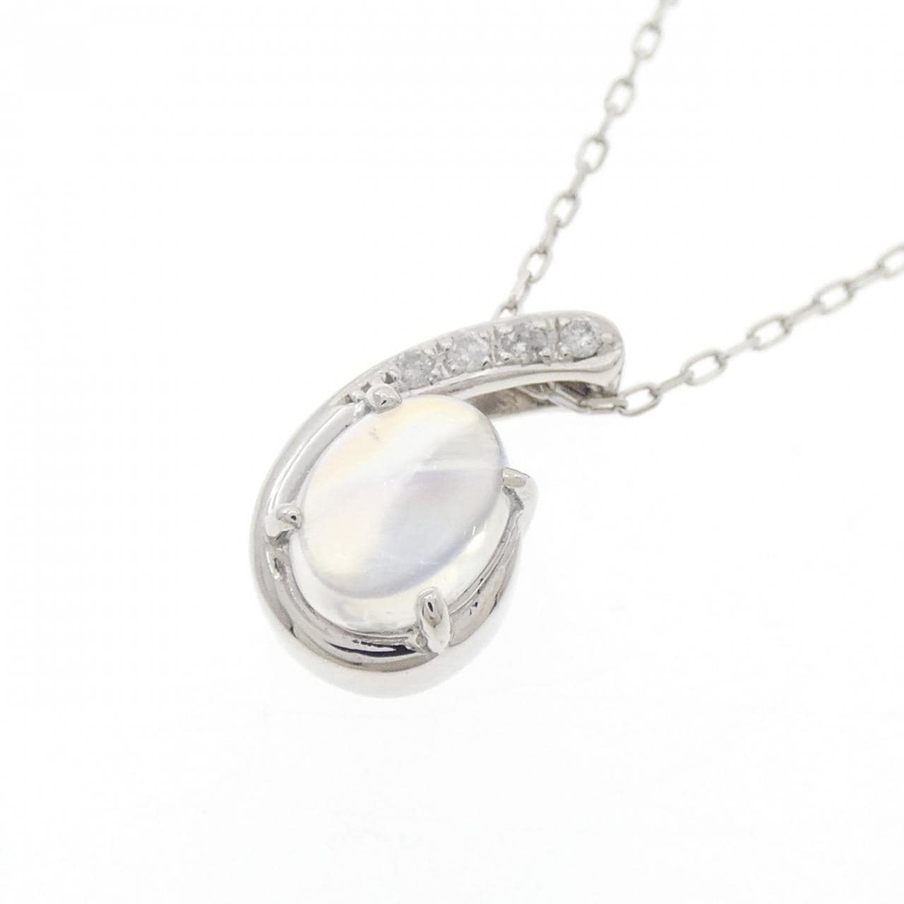 PT900/PT850 ムーンストーン ネックレス 1.112CT