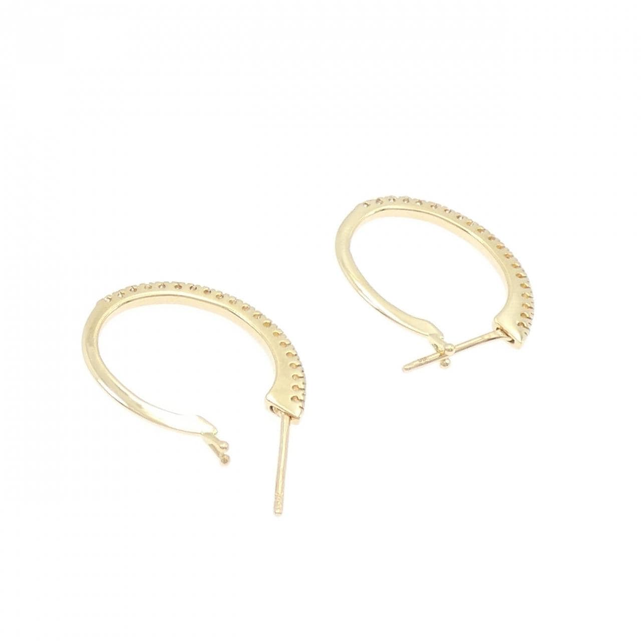 K18YG/750YG ダイヤモンド ピアス 0.20CT