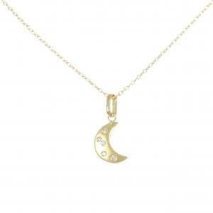 K18YG ムーン ダイヤモンド ネックレス