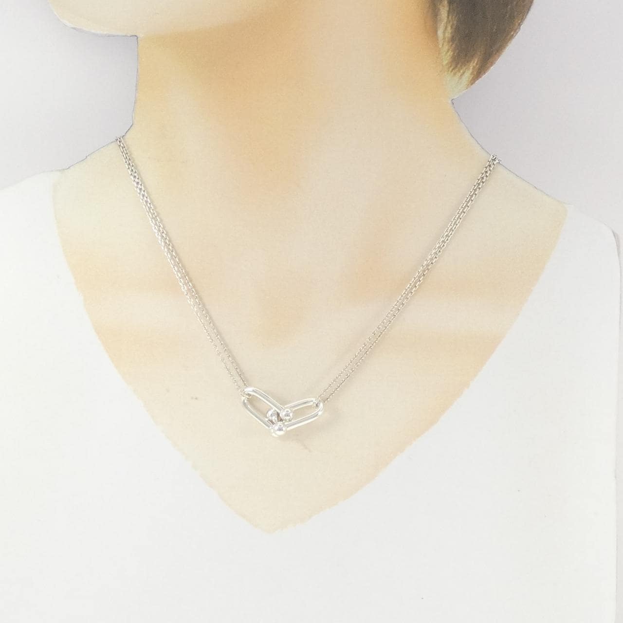 ティファニー ハードウェア ラージ ダブル リンク ネックレス